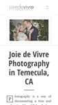 Mobile Screenshot of joiedevivrephotographyblog.com